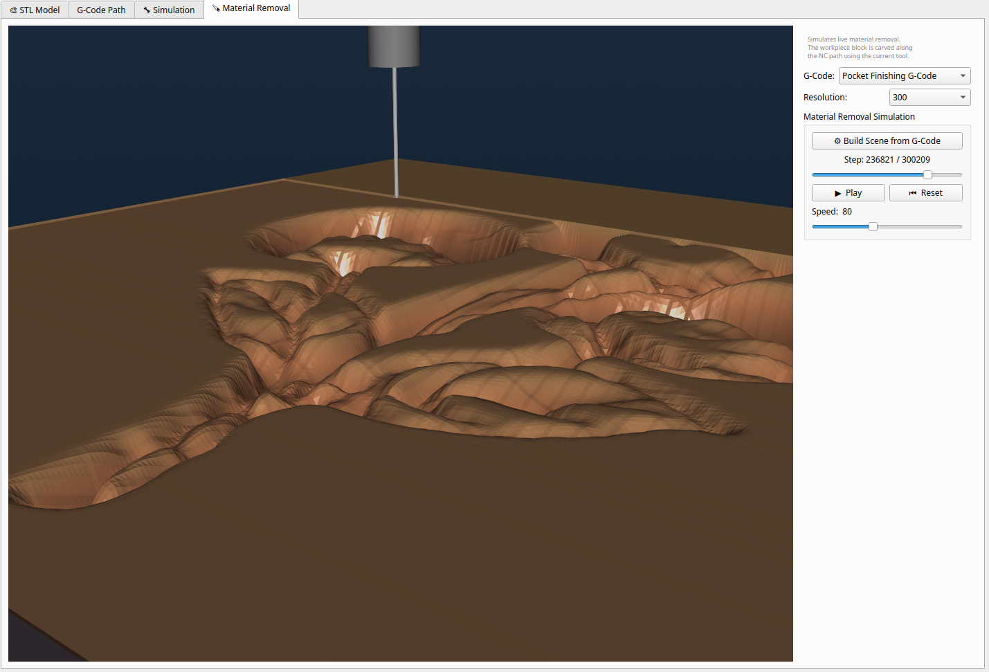 Material Removal Simulation
